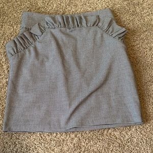 Houndstooth mini skirt